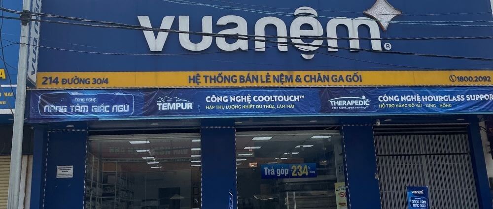 Cửa Hàng Vua Nệm 214 Đường 30/4, TP Biên Hòa, Đồng Nai