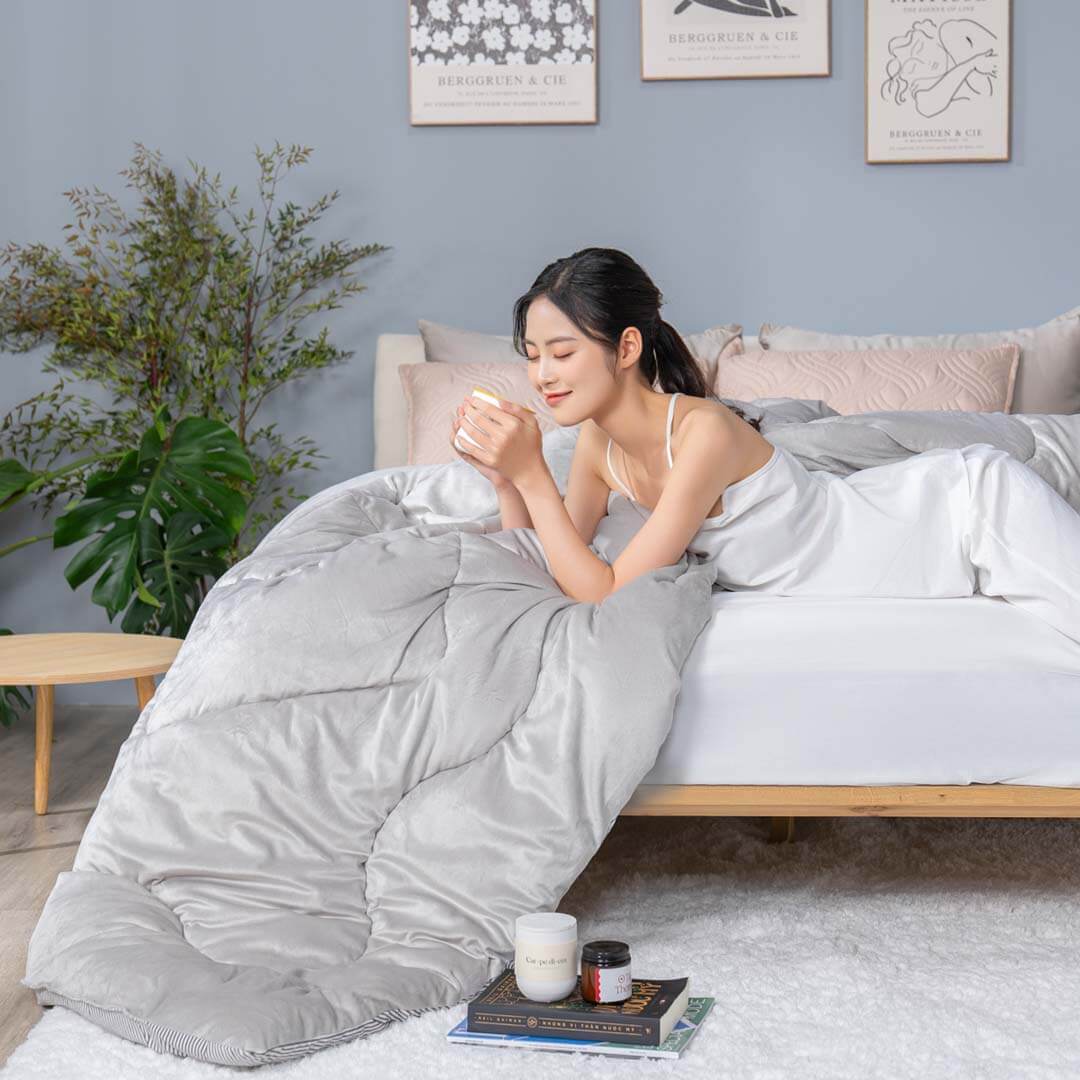 Chăn đông nhung tuyết giữ ấm Amando Warm - Ảnh 5