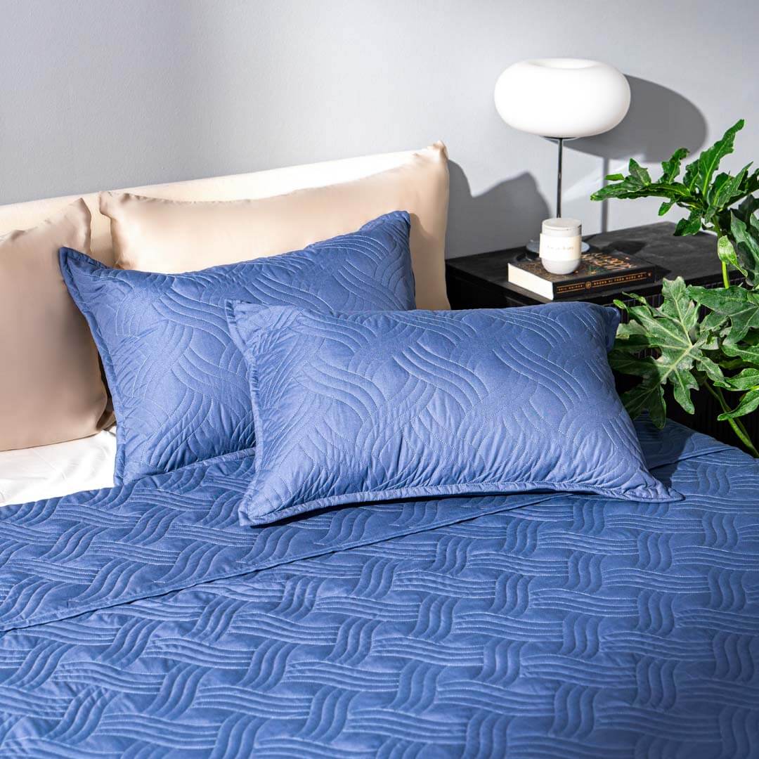 Bộ chăn chần, vỏ gối Microfiber mềm mại, kháng khuẩn Amando Luna 3 chi tiết - Ảnh 12