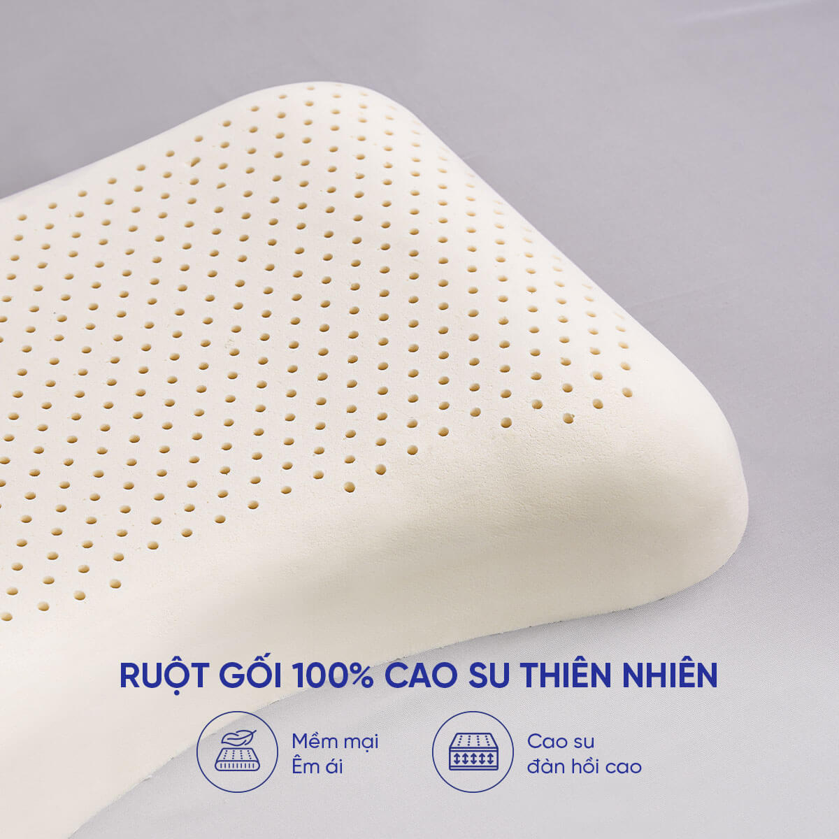 Gối cao su Gummi Butterfly 100% thiên nhiên nâng đỡ vai - Ảnh 3