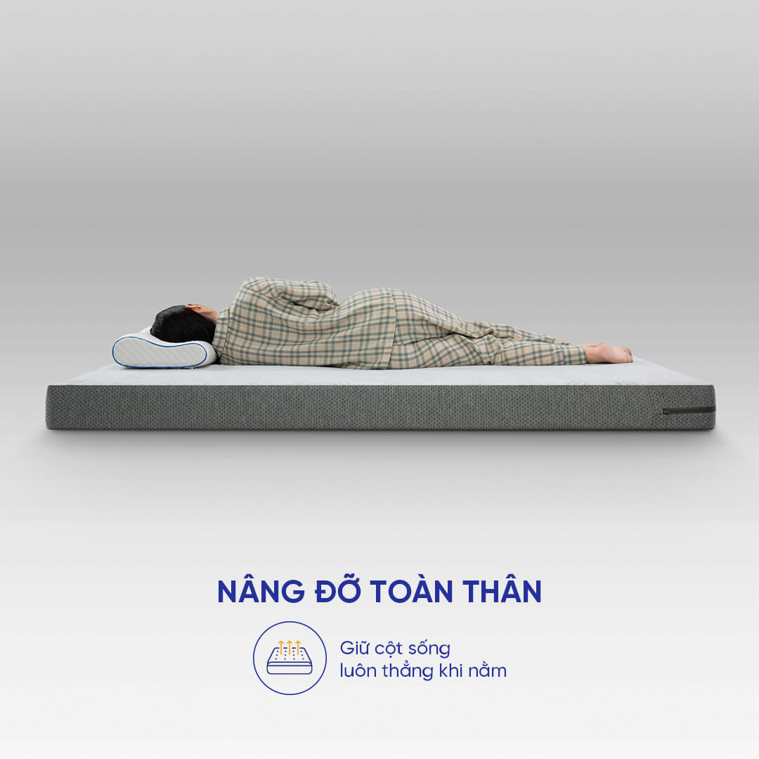 Nệm foam Goodnight Hachi giảm áp lực dày 15cm (chỉ bán Online) - Ảnh 6