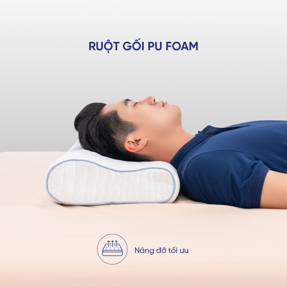 Gối foam Goodnight Nori 1.0 lượn sóng nâng đỡ cổ vai gáy (chỉ bán Online) - Ảnh 5