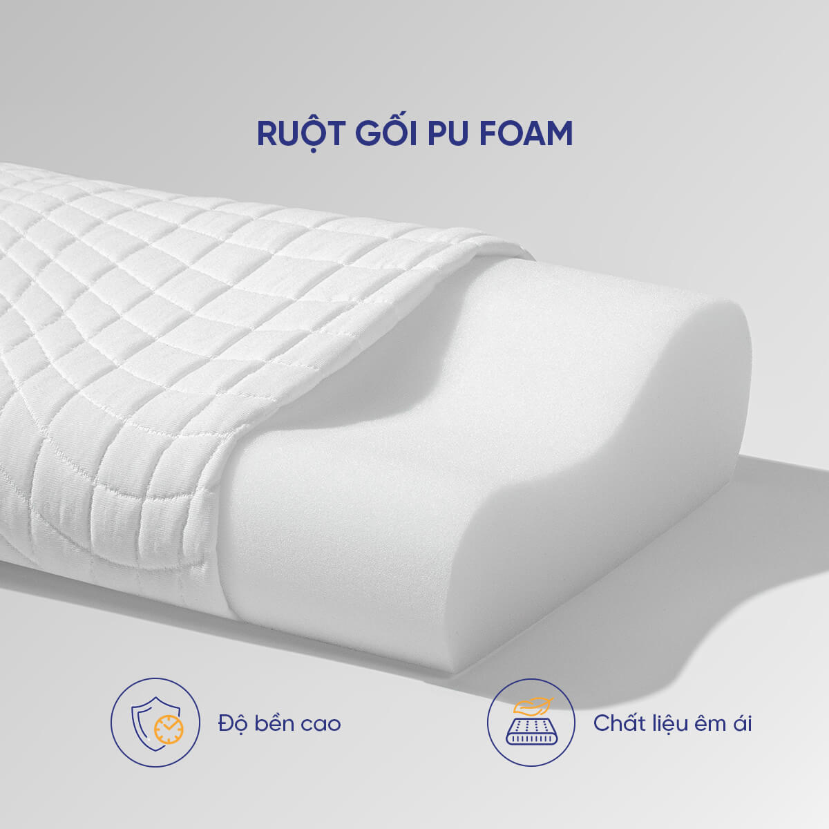 Gối foam Goodnight Nori 1.0 lượn sóng nâng đỡ cổ vai gáy (chỉ bán Online) - Ảnh 2