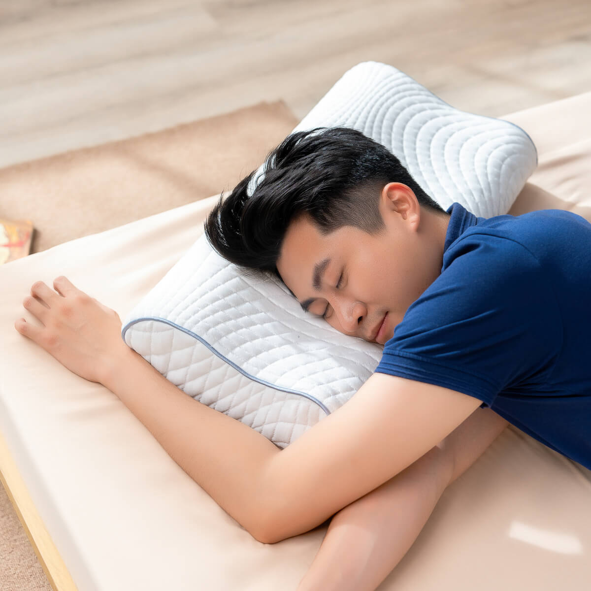 Gối foam Goodnight Nori 1.0 lượn sóng nâng đỡ cổ vai gáy (chỉ bán Online) - Ảnh 7