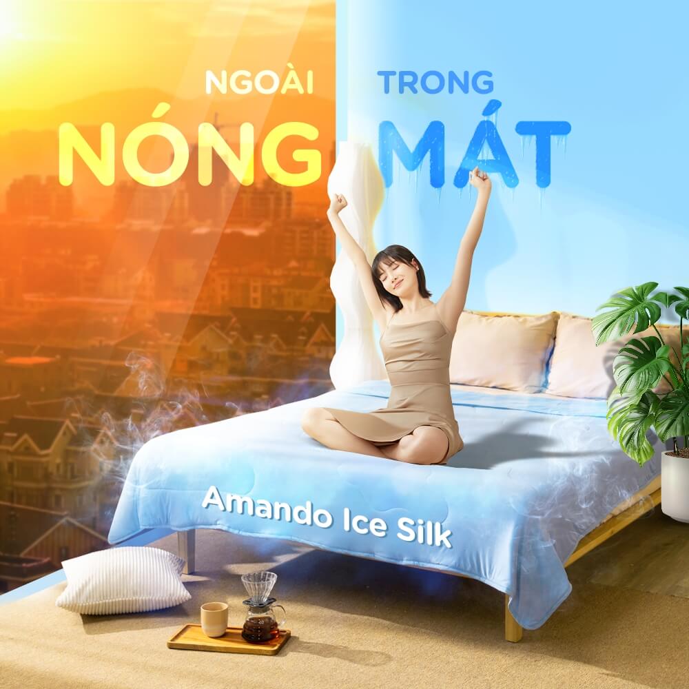 Chăn Amando Ice silk làm mát mỏng nhẹ - Ảnh 7