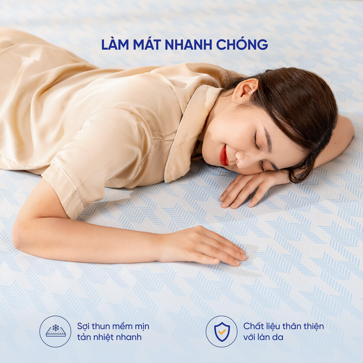 Chiếu điều hòa Doona Wave 5D làm mát, tản nhiệt - Ảnh 4