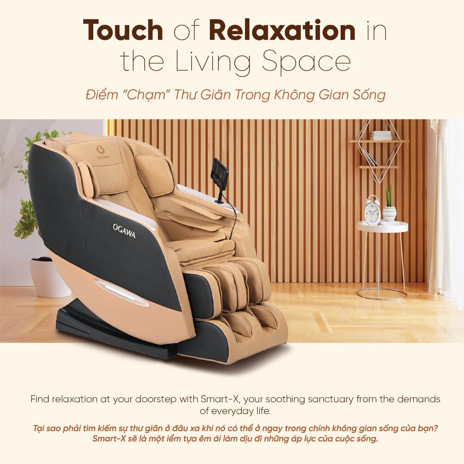 Ghế massage Ogawa Smart-X xoa dịu nhức mỏi, trải nghiệm thư giãn toàn diện - Ảnh 2