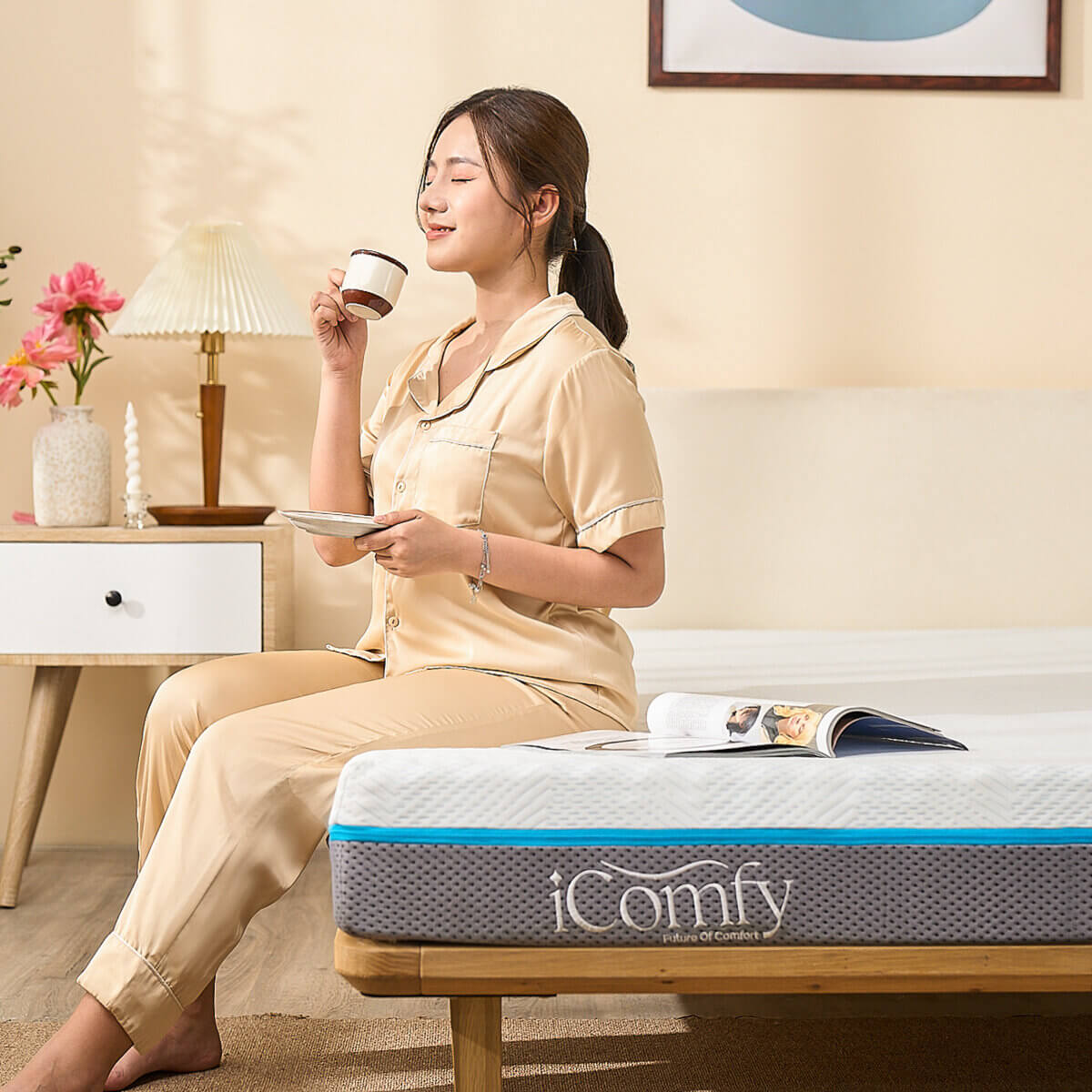 Nệm foam iComfy Coolax massage thoáng mát dày 15cm - Ảnh 8