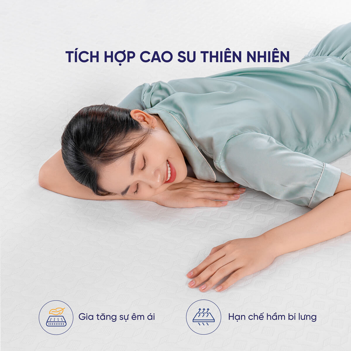 Nệm cao su đa tầng Goodnight Rena vững chắc, thông thoáng dày 10cm - Ảnh 6