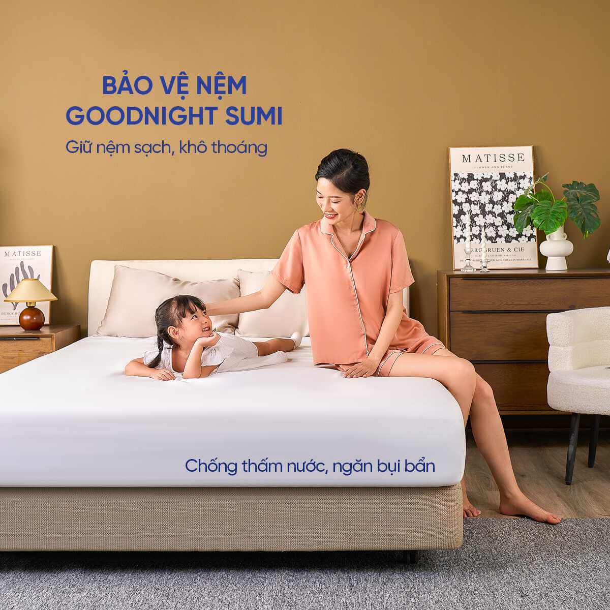 Ga chống thấm Goodnight Sumi mềm mại, kháng khuẩn, thông thoáng (chỉ bán Online) - Ảnh 3