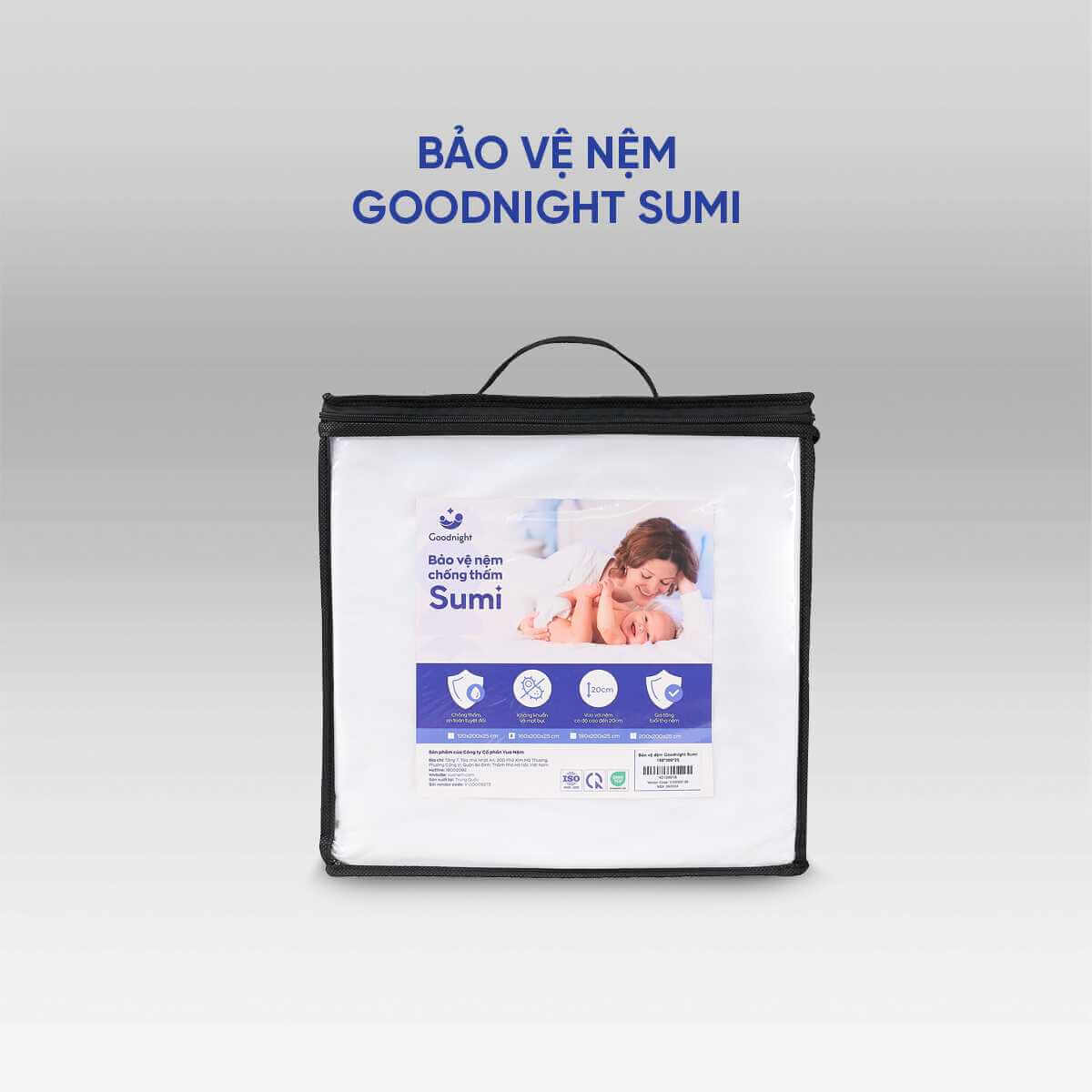 Ga chống thấm Goodnight Sumi mềm mại, kháng khuẩn, thông thoáng (chỉ bán Online) - Ảnh 4