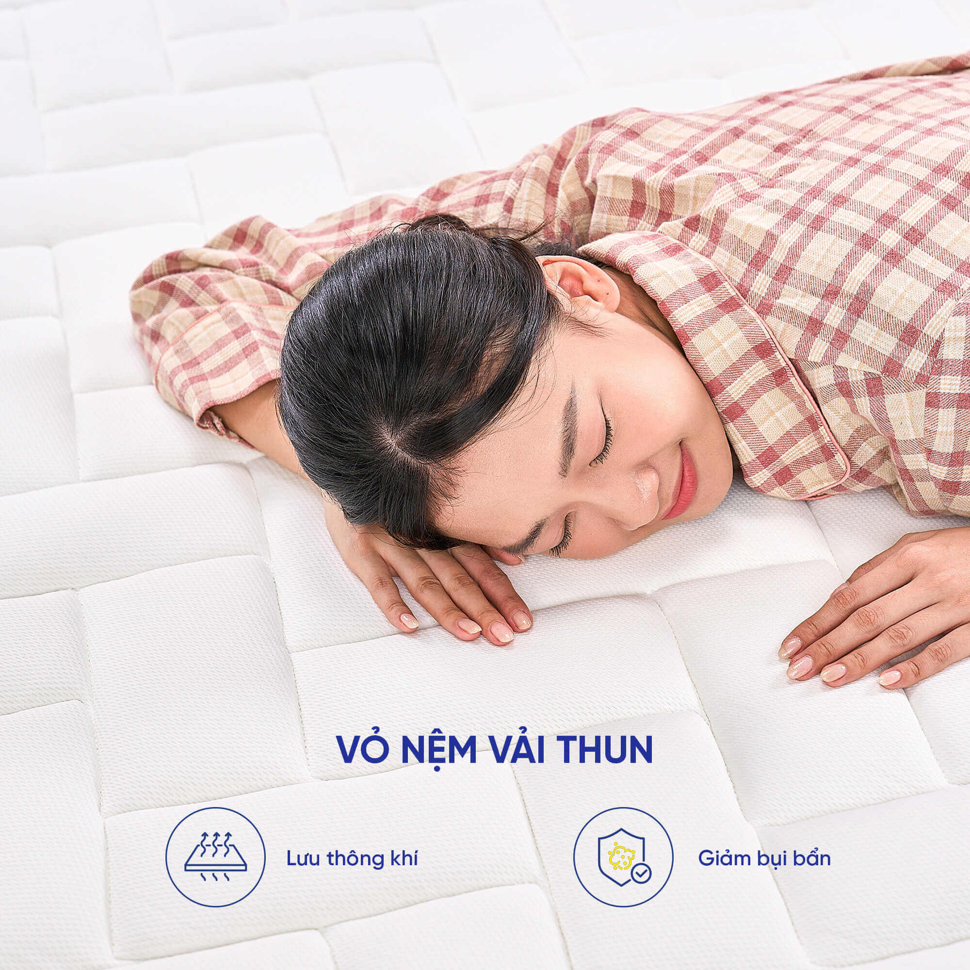 (Quà tặng hấp dẫn) Nệm lò xo Goodnight Sleep Wave cách ly chuyển động dày 20cm (chỉ bán Online) - Ảnh 12