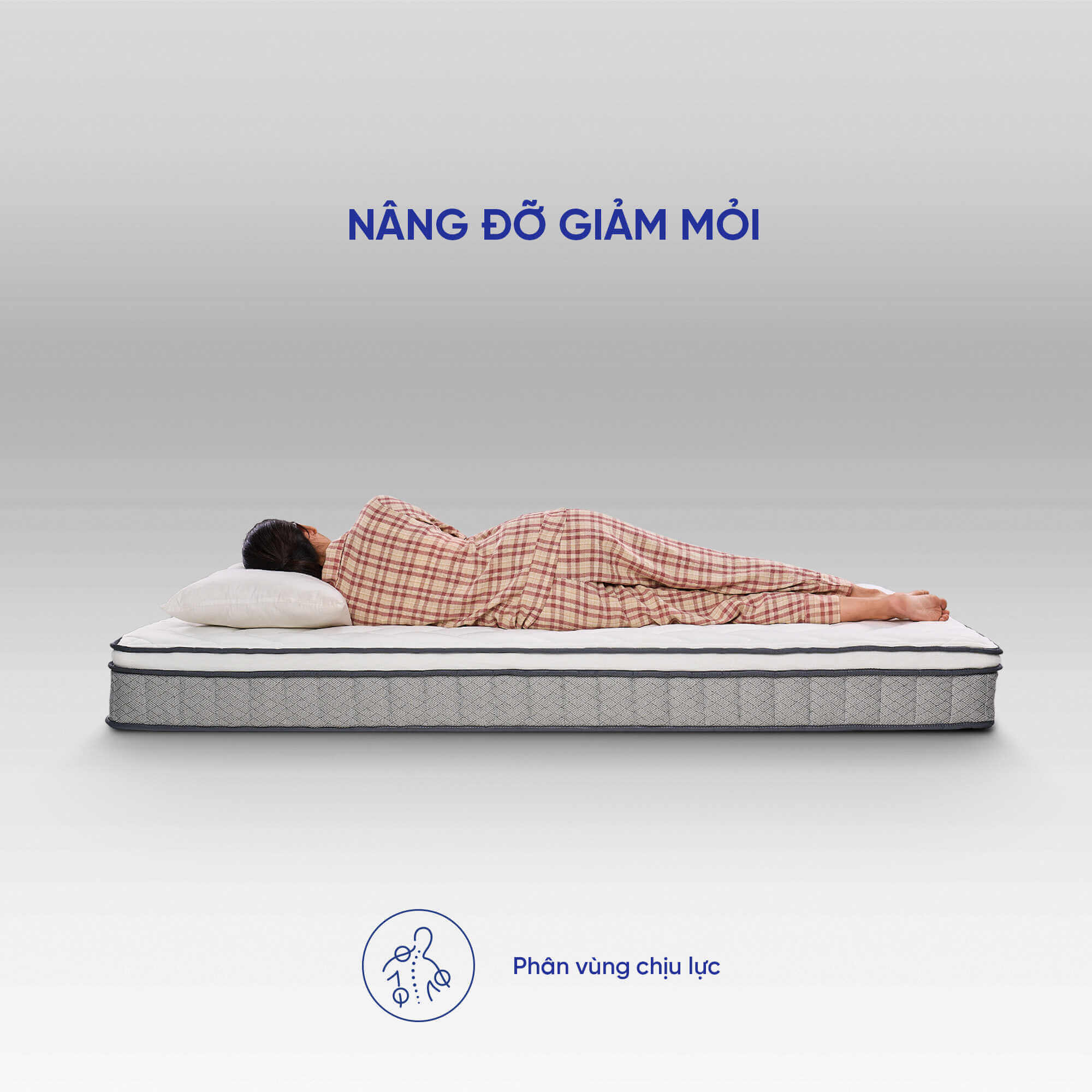 (Quà tặng hấp dẫn) Nệm lò xo Goodnight Sleep Wave cách ly chuyển động dày 20cm (chỉ bán Online) - Ảnh 10