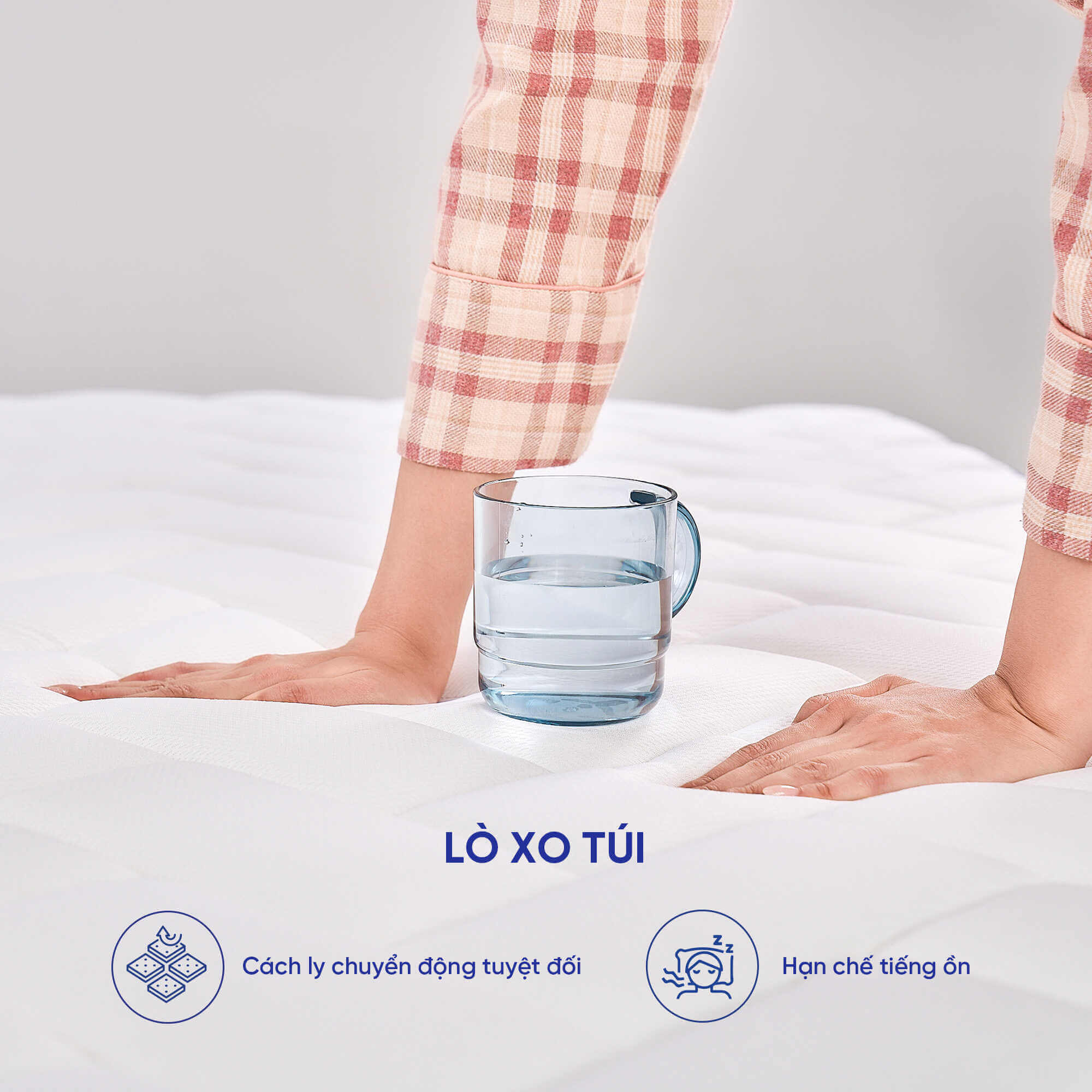 (Quà tặng hấp dẫn) Nệm lò xo Goodnight Sleep Wave cách ly chuyển động dày 20cm (chỉ bán Online) - Ảnh 14