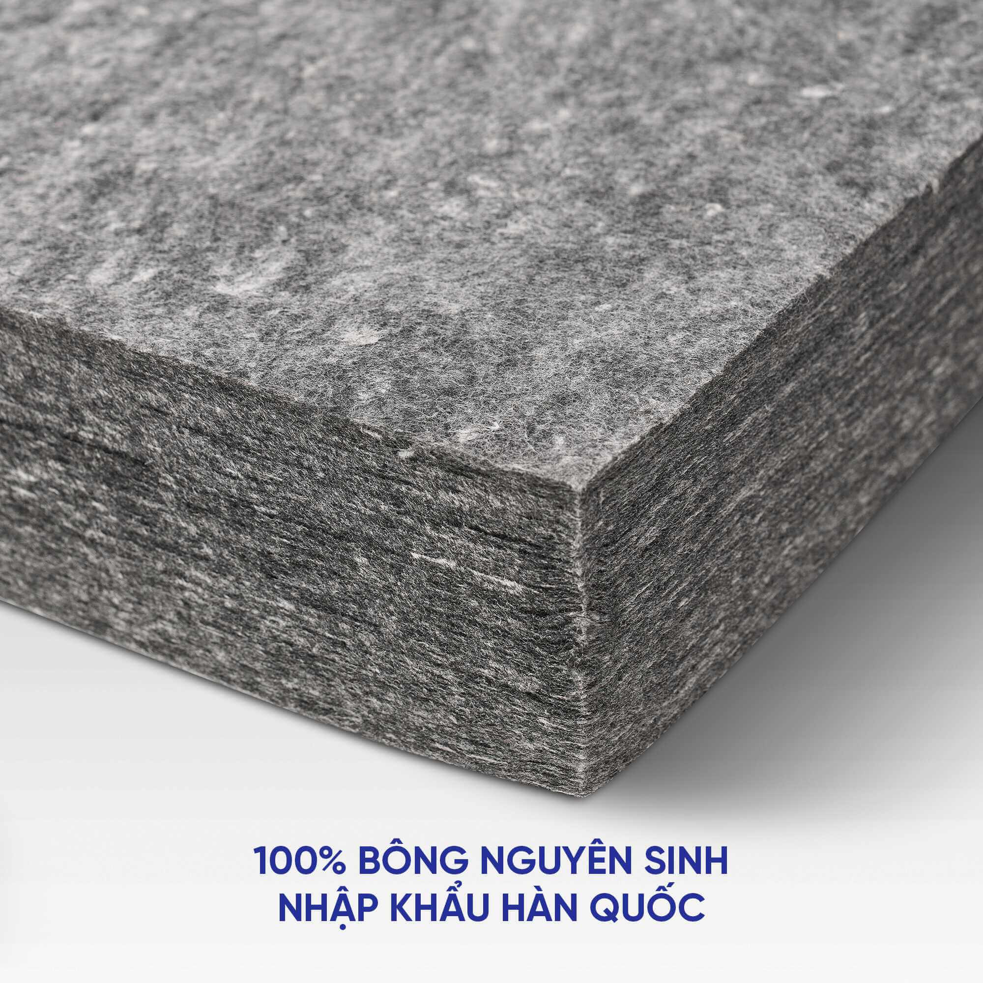 Nệm Bông ép Wonjun Pure Carbon giảm đau lưng, chuẩn Hàn Quốc - Ảnh 7